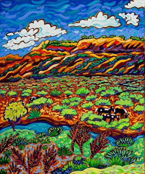 Grazing by the Gorge by Cathy Carey