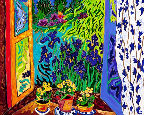 Click here to view Iris Window Dance by Cathy Carey