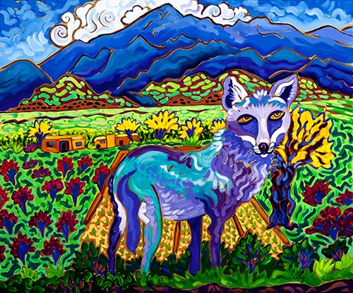 Click here to view Coyote Coat of Many Colors by Cathy Carey