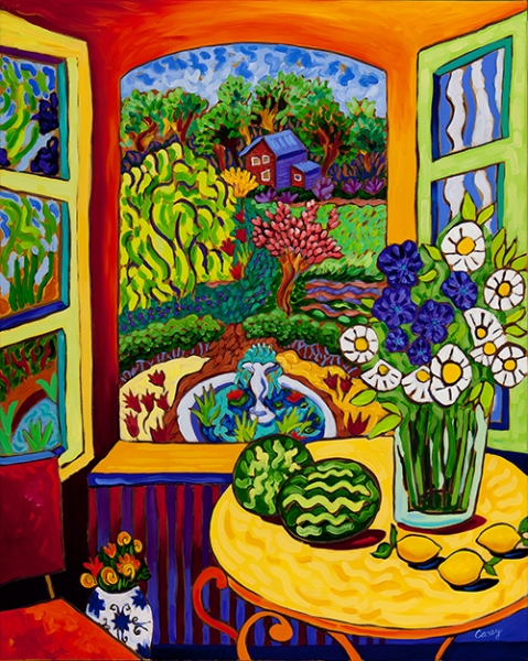 Click here to view Watermelon Window by Cathy Carey