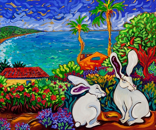 Click here to view March Hares by Cathy Carey