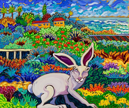 Click here to view White Rabbit in Wonderland by Cathy Carey