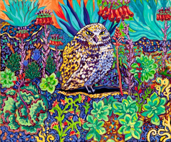 Click here to view Succulent Burrowing Owl by Cathy Carey