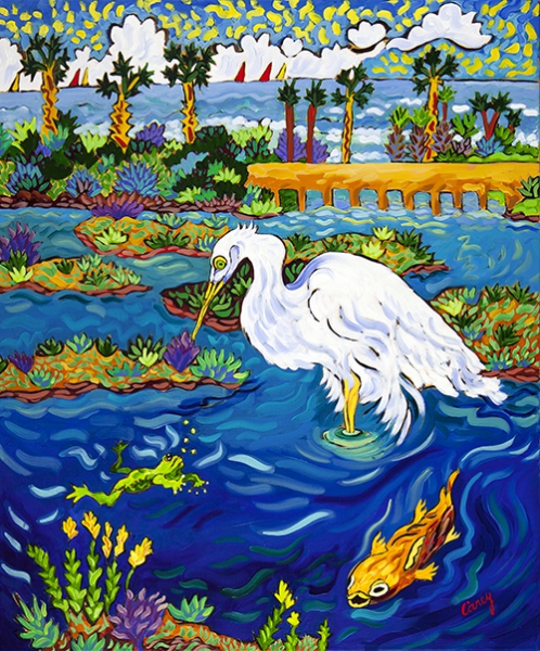 Click here to view Elijo Egret Escape by Cathy Carey