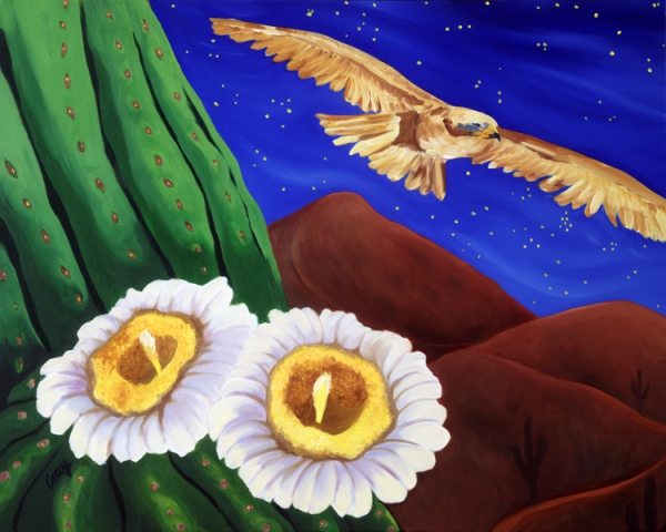 Click here to view Flight of the Night Hawk by Cathy Carey