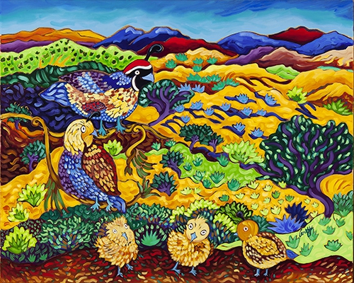 Click here to view Just Me and a Covey by Cathy Carey