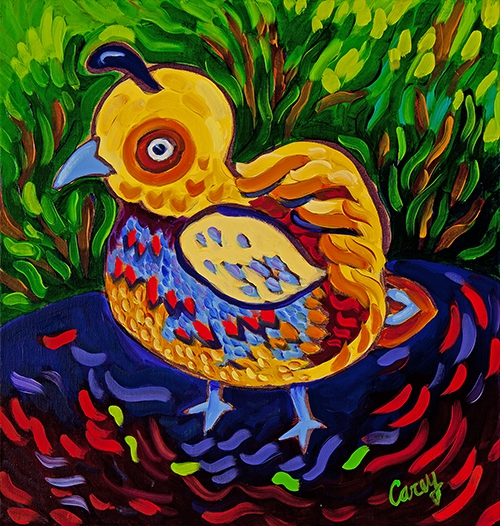Click here to view Quail Baby 5 by Cathy Carey
