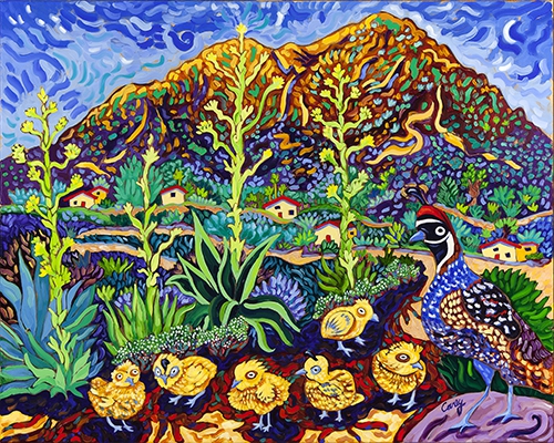 Click here to view Quail Crosswalk by Cathy Carey