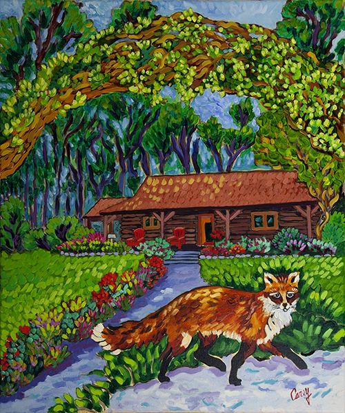 Click here to view Fox Cabin in the Woods by Cathy Carey