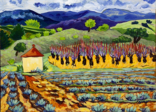 Click here to view Roussillon Cherry Orchard by Cathy Carey