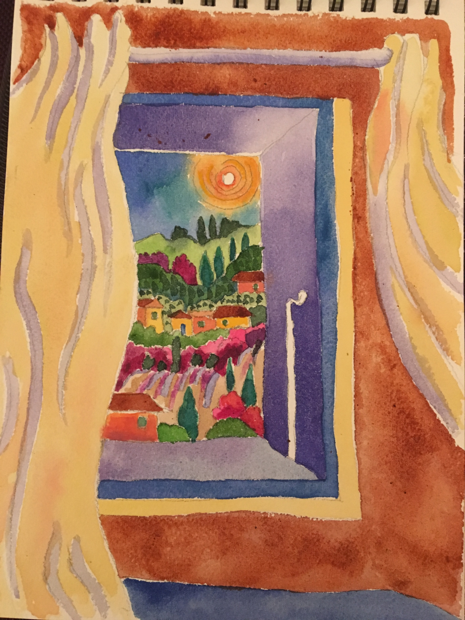 Click here to view Moonlit Window Cassis by Cathy Carey