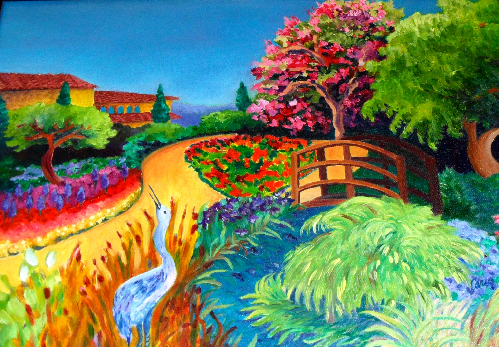 Click here to view Blue Heron - Ferrari-Carano Winery by Cathy Carey