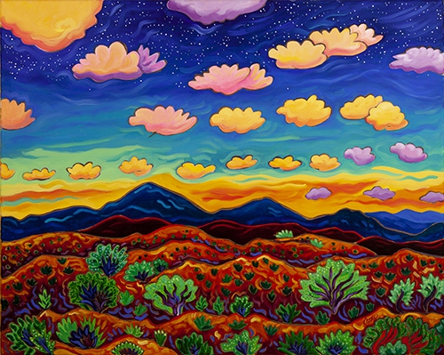 Click here to view Sunset flower Clouds by Cathy Carey