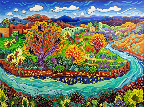 Click here to view Santa Fe Summer Acequia by Cathy Carey