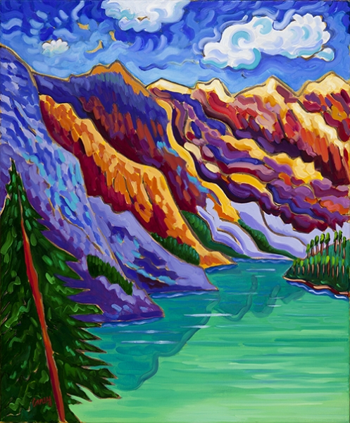 Click here to view Valley of Ten Peaks by Cathy Carey