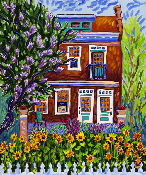 Click here to view Rowhouse Sunflowers by Cathy Carey