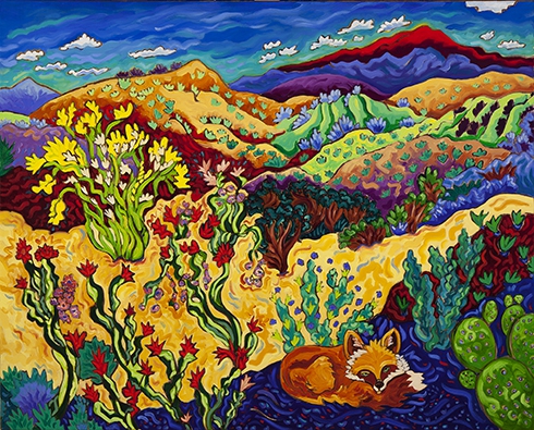 Click here to view Desert Fox Tapestry by Cathy Carey