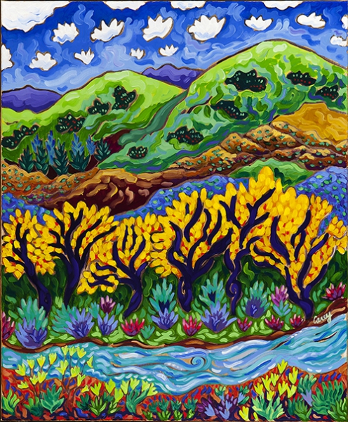 Click here to view Watching the River Flow by Cathy Carey