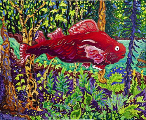 Click here to view Fish in the Forest by Cathy Carey