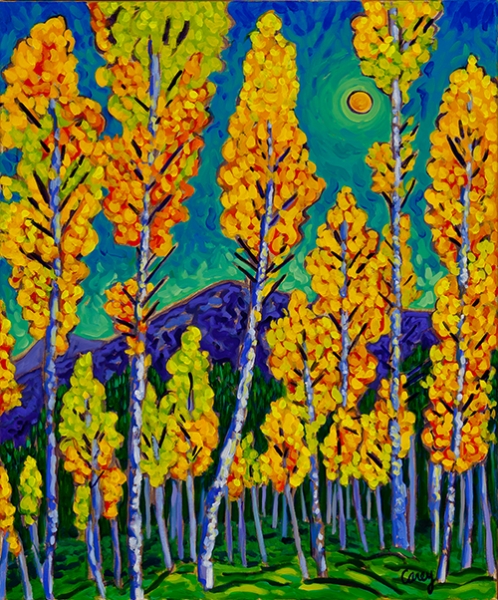 Click here to view Twilight Aspens by Cathy Carey