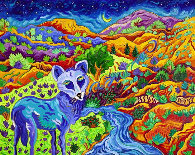 Where the Coyote sings His Song by Cathy Carey