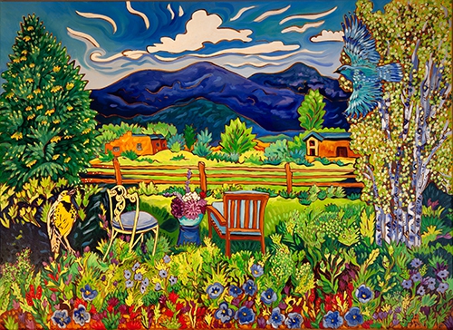 Click here to view Out Where the Meadowlark Sings to the Pinon Jay by Cathy Carey