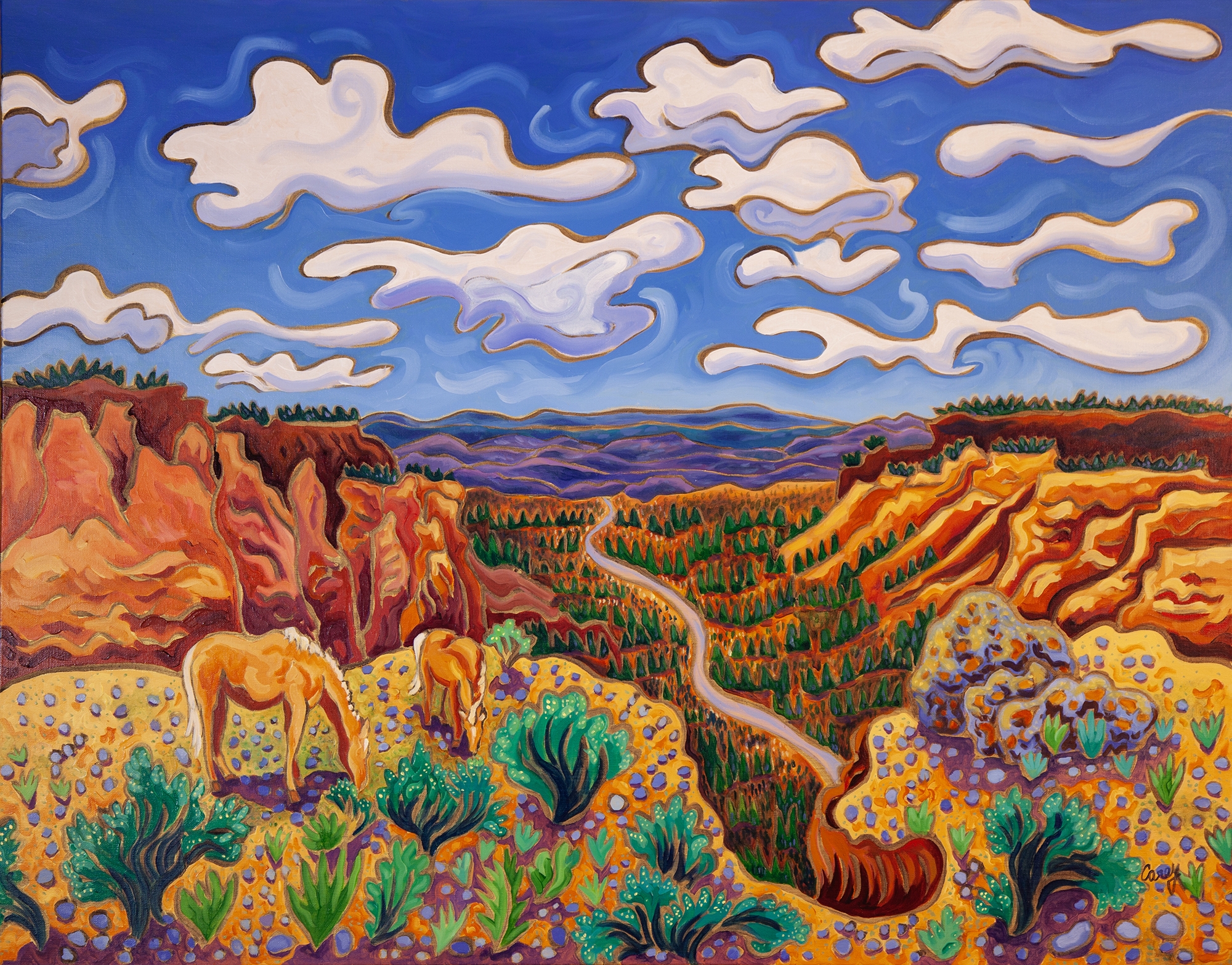 Click here to view On Top of the Mesa by Cathy Carey
